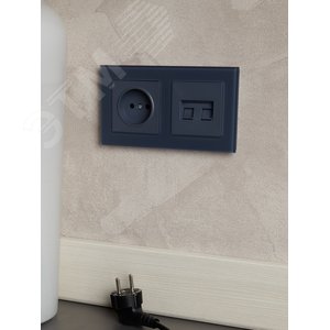 BRITE Рамка 2 поста РУ-2-2-Бр стекло маренго матовый IEK - фото 5