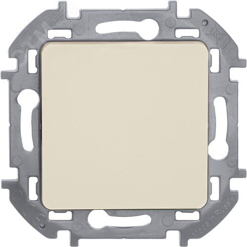 Выключатель 1-клавишный проходной 10АХ безвинтовое крепление слоновая кость INSPIRIA - фото 5