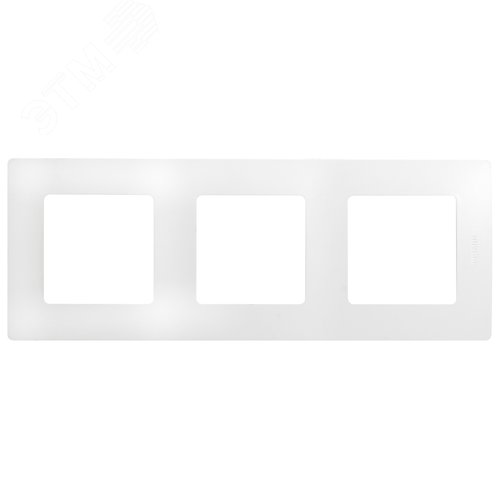 Рамка 3-местная белый ETIKA - фото 4