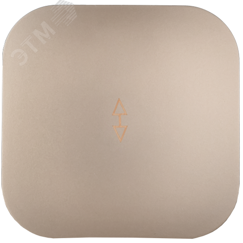 GLORY Выключатель 1-клавишный для открытой установки проходной 10А ВСп10-1-0-ХШм шампань матовый IEK - фото 4