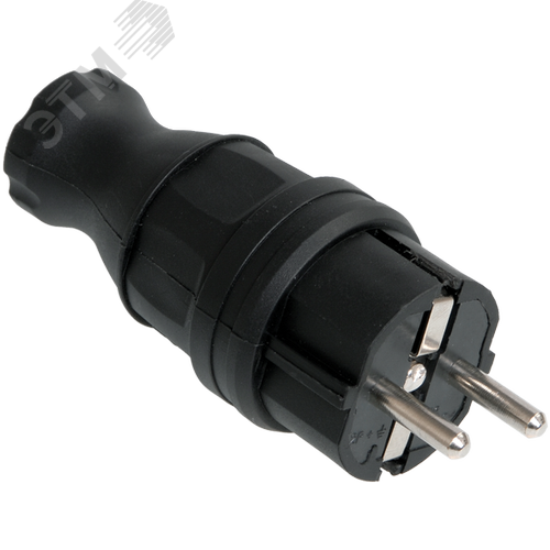 Изображение товара Вилка прямая ОМЕГА каучук 16A 2P+E IP44 (шт)