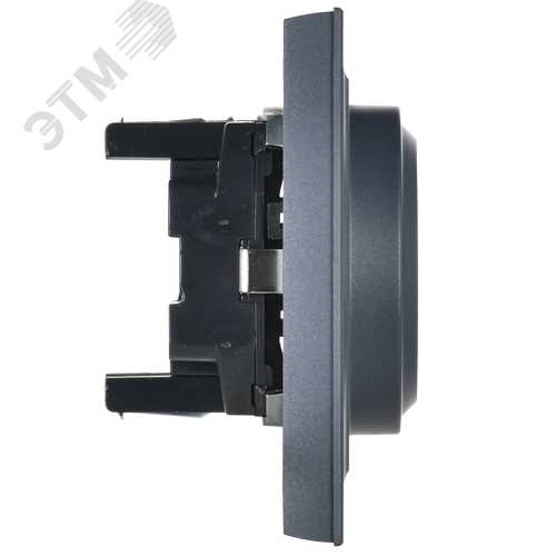 BRITE Розетка двойная с заземлением без защитных шторок 16А в сборе РС12-3-БрМ маренго - фото 7