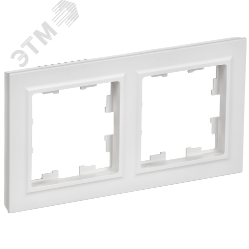 Изображение товара BRITE Рамка 2-местная РУ-2-БрАБ арктический белый IEK (шт)