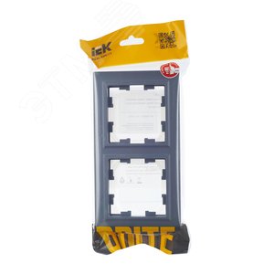 BRITE Рамка 2 поста IP44 РУ-2-БрМ-44 маренго - фото 5