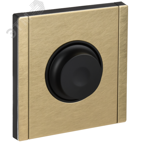 Изображение товара FORTE&PIANO Светорегулятор поворотно-нажимной 600Вт FP654M металл шампань IEK (шт)