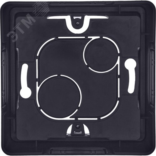 Коробка для накладного монтажа 1-местная антрацит INSPIRIA - фото 4