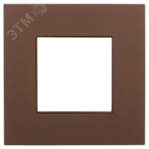 SKANDY Рамка 1-местная SK-F31Br металл шоколад IEK - фото 3