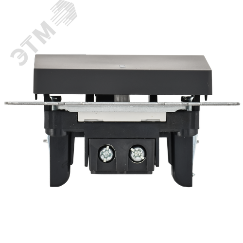 BRITE Выключатель одноклавишный с индикацией 10А ВС10-1-1-БрГ графит - фото 3