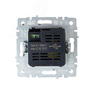 BRITE Розетка USB A+C 18Вт РЮ11-1-БрКр бежевый - фото 3