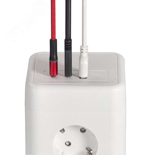 DOMINIC Удлинитель У08K 8 мест 2P+PE 1,5м 3х1,0мм2 16А/250В USB A+C 20Вт белый IEK - фото 10