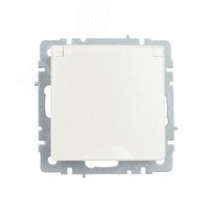 BRITE Розетка с заземлением с защитными шторками и крышкой 16А IP44 РСбш10-3-44-БрЖ жемчуг - фото 5