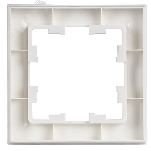 BRITE Рамка 1-местная РУ-1-БрАБ арктический белый IEK - фото 3