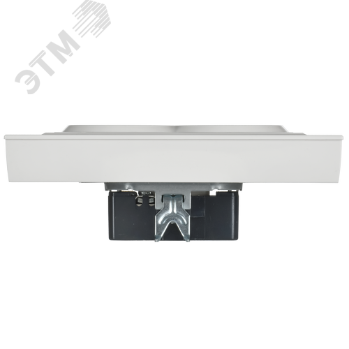 BRITE Розетка 2-местная с заземлением с защитными шторками плоская 16А в сборе РСшПл12-3-БрБ белый IEK - фото 4