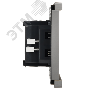 FORTE&PIANO Выключатель 1-клавишный самовозвратный 10А FP510 сталь IEK - фото 6