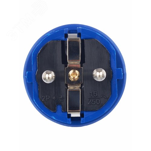 Вилка прямая ОМЕГА IP44 синяя ВБп3-1-0м - фото 6