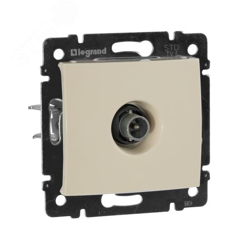 Изображение товара Розетка TV проходная слоновая кость VALENA (шт)