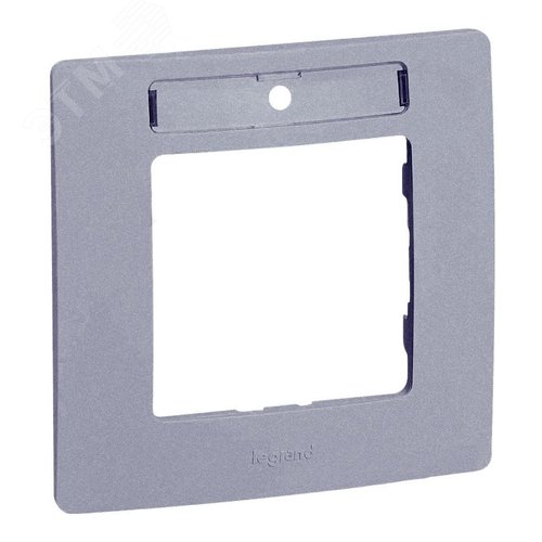 Изображение товара Рамка 1-местная с держателем для маркировки алюминий ETIKA (шт)