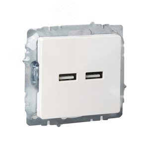 BRITE Розетка USB A+A 5В 3,1А РЮ10-1-БрЖ жемчуг - фото 6