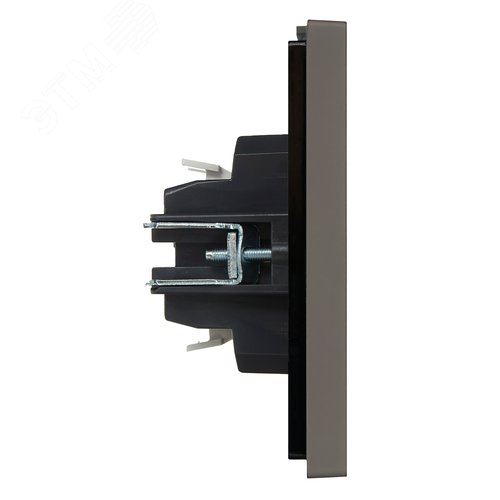 FORTE&PIANO Выключатель 2-клавишный проходной 10А FP307 серый IEK - фото 2