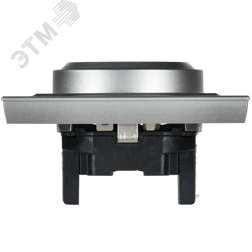 BRITE Розетка двойная с заземлением с защитными шторками 16А в сборе РСш12-3-БрА алюминий - фото 5