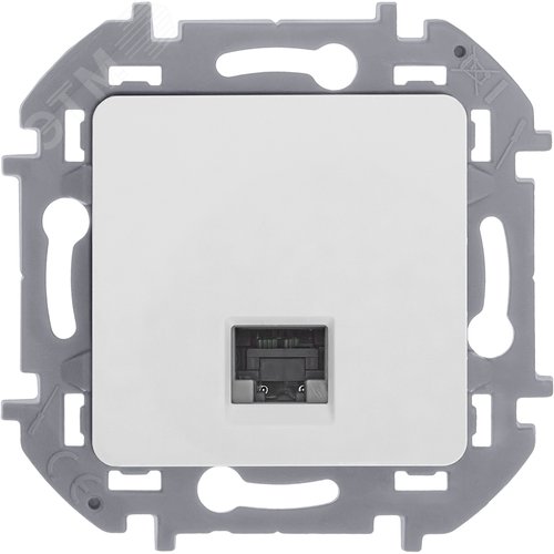 Розетка компьютерная RJ45 категория 5Е UTP белый INSPIRIA - фото 6