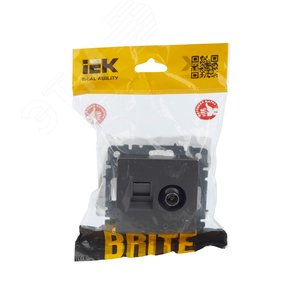 BRITE Розетка двойная TV+RJ45 кат.5E РТВ/РК12-БрС сталь - фото 7