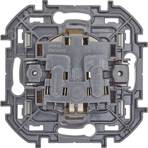 Розетка 1-местная с заземлением без защитных шторок 16А слоновая кость INSPIRIA - фото 6