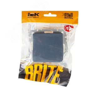 BRITE Выключатель одноклавишный 10А ВС10-1-0-БрМ маренго - фото 6