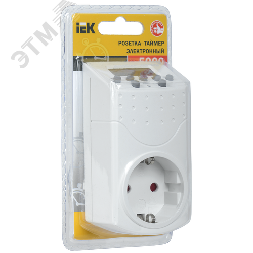 РТЭ-1 Розетка-таймер электр. 1мин 7дн 140on/off 16А IP20 - фото 2