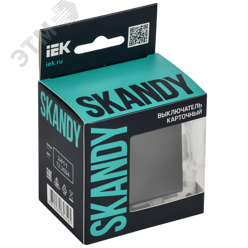 SKANDY Выключатель карточный 30А SK-V15Bl черный IEK - фото 2