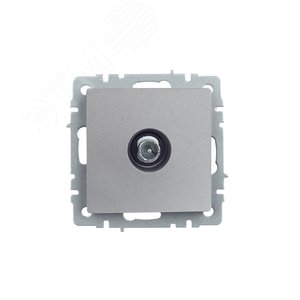 BRITE Розетка TV проходная РТВ10-0-БрА алюминий - фото 2