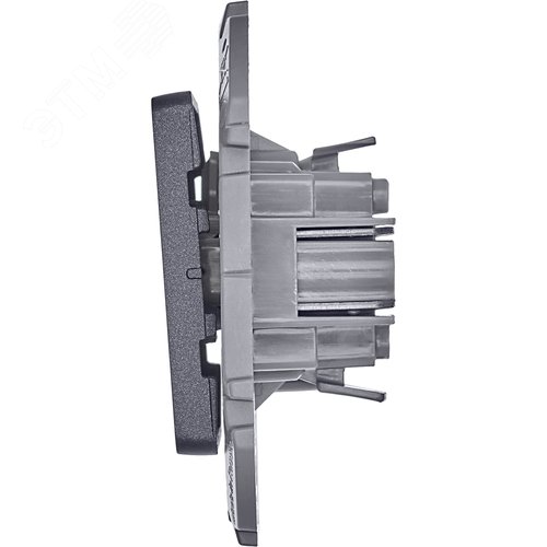 Выключатель 1-клавишный 10АХ безвинтовое крепление антрацит INSPIRIA - фото 8