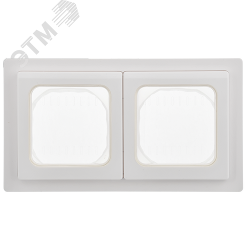 FLITE Рамка 2-местная IP55 Рпро-2-55-ФлБ белый IEK - фото 5