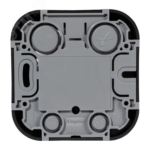 Розетка для открытой установки компьютерная RJ45 кат.5E UTP черный матовый QUTEO - фото 4