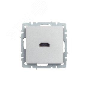 BRITE Розетка HDMI РHDMI-0-БрА алюминий - фото 2