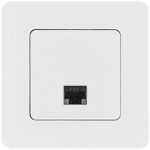 Розетка компьютерная RJ45 категория 6 UTP белый INSPIRIA - фото 6
