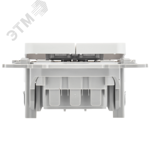 FLITE Выключатель 2-клавишный 10А ВС12-1-0-ФлБ белый IEK - фото 6