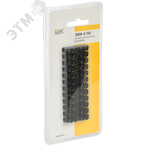 Зажим винтовой ЗВИ-3 1.0-2.5мм.кв 2шт не подде    рживает горение черный - фото 2