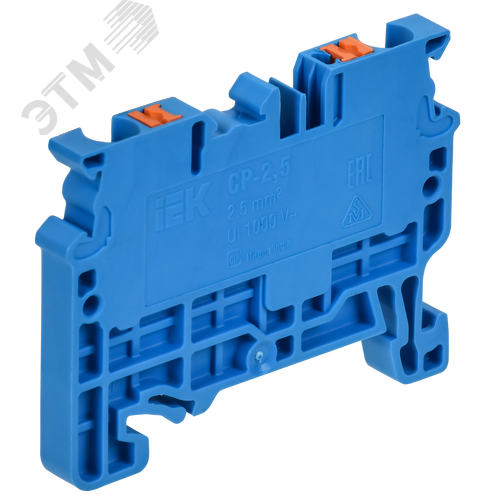 ARMAFIX Клемма пружинная CX2.5-4 BU 2,5мм2 четырехконтактная синяя IEK - фото 2