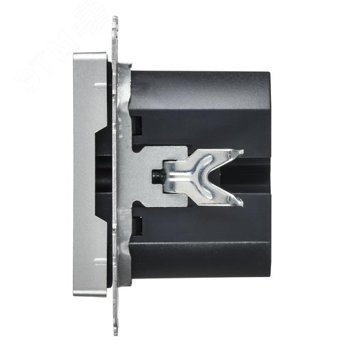 BRITE Розетка USB A+C 45Вт высокоскоростная зарядка РЮ11-2-БрА алюминий IEK - фото 5