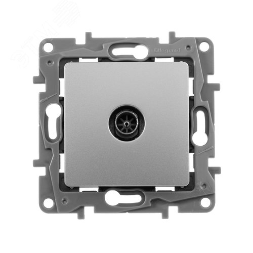 Розетка TV тип звезда алюминий ETIKA - фото 4