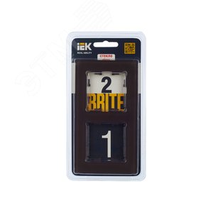 BRITE Рамка 2 поста РУ-2-2-БрТБ стекло темная бронза - фото 5