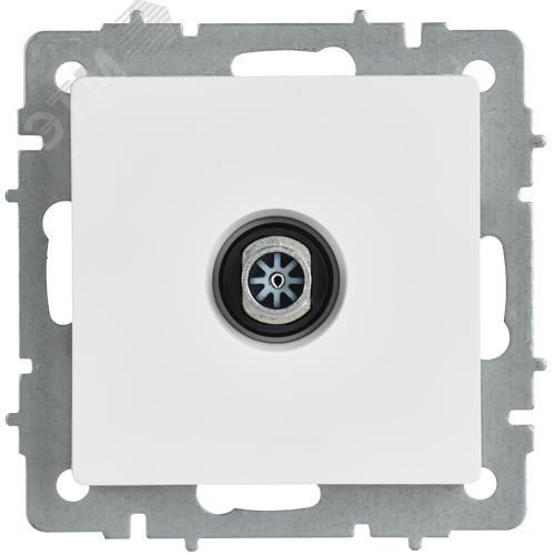 BRITE Розетка TV оконечная РТВ11-0-БрАБ арктический белый IEK - фото 5