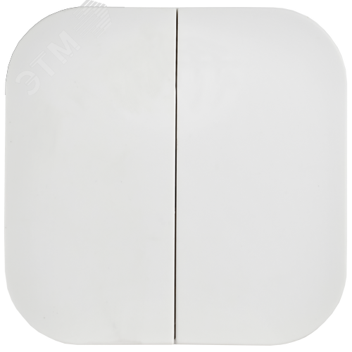 GLORY Выключатель 2-клавишный для открытой установки 10А ВС20-2-0-ХБм белый матовый IEK - фото 3