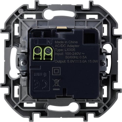 Зарядное устройство USB А+С 3000мА 5Вслоновая кость INSPIRIA - фото 3