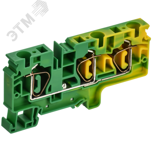 ARMAFIX Клемма пружинная CX10-3 PE 10мм2 трехконтактная заземляющая IEK - фото 1