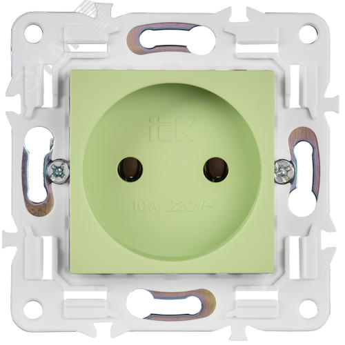 SKANDY Розетка без заземления без защитных шторок 10А SK-R02G мятный IEK - фото 5