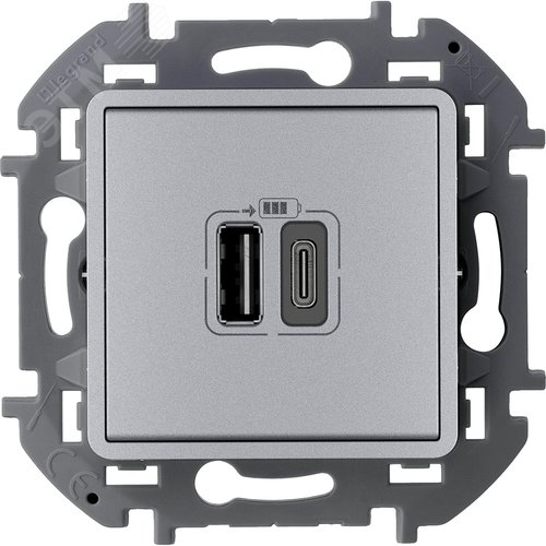 Изображение товара Зарядное устройство USB А+С 3000мА 5Валюминий INSPIRIA (шт)