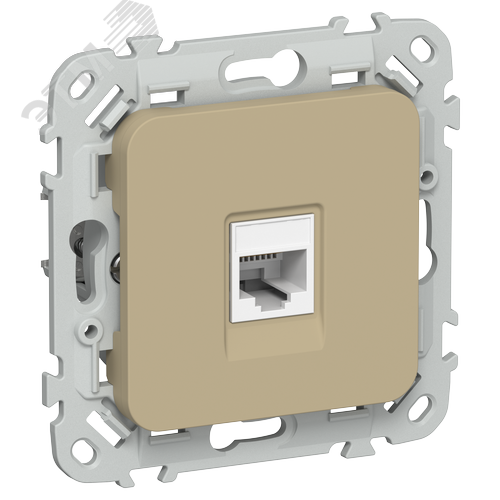 Изображение товара FLITE Розетка компьютерная RJ45 категория 5Е UTP РК5е-1-0-ФлХ хаки IEK (шт)