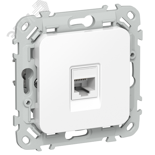 Изображение товара FLITE Розетка компьютерная RJ45 категория 6 UTP РК6-1-0-ФлБ белый IEK (шт)